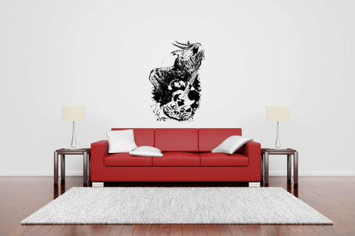 Wall Sticker Guitar Eagle Bird Rock Metal Music Musician Singer Player Band Vinyl Mural Decal Art Decor SA3491 Wall Sticker Guitar Eagle Bird Rock Metal Music Musician Singer Player Band Vinyl Mural Decal Art Decor SA3491