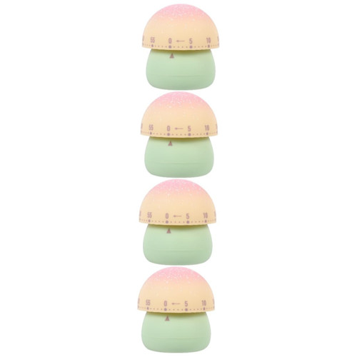 Cabilock 4pcs Kitchen Timer Cute Biscuits Oven Mushroom Wind up Timer Kitchen Countdown Timer Tomato Timer Timers for Cooking Lovely Timer Mechanical Timer Countdown Timer Food Manual Child