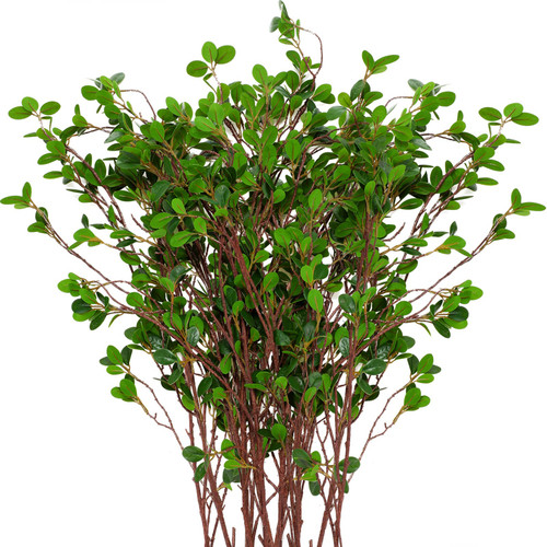 Tigeen 15 Packs Artificial Greenery Stems 43.3 Inch Green Branches Leaf Faux Branches Ficus Twig with Green Eucalyptus Leaves Fake Green Bushes Shrubs for Garden Office Home Decoration Vase Filler Tigeen 15 Packs Artificial Greenery Stems 43.3 Inch Green Branches Leaf Faux Branches Ficus Twig with Green Eucalyptus Leaves Fake Green Bushes Shrubs for Garden Office Home Decoration Vase Filler
