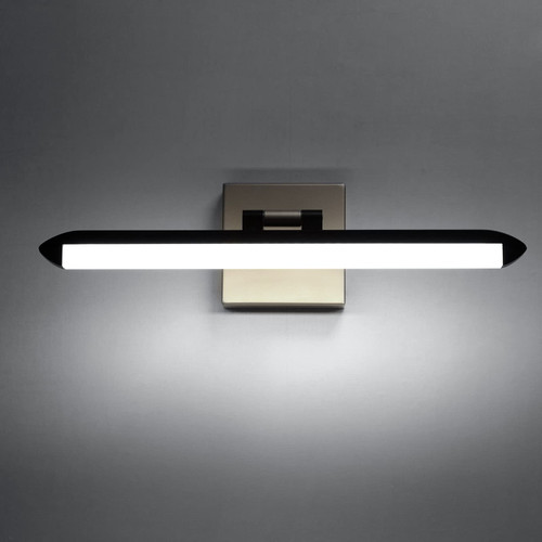 Leelike 15.7 inch Modern led Vanity Light 8W LED Bathroom Vanity Light Fixtures 6000K Black LED Bath Wall Light Lamps Over Mirror in Bedroom