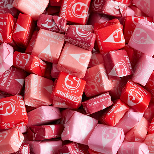 Starburst Fav Red Fruit Chews Candy, Wrapped, Bulk, 5 Lbs., Strawberry, Fruit Punch, Watermelon & Cherry. Great for Movie & Game Nights, Gifts, Snacks and More! Starburst Fav Red Fruit Chews Candy, Wrapped, Bulk, 5 Lbs., Strawberry, Fruit Punch, Watermelon & Cherry. Great for Movie & Game Nights, Gifts, Snacks and More!