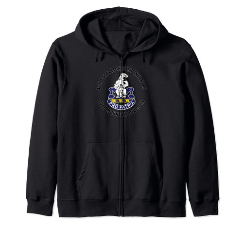 4th Battalion 31st Infantry 10th Mountain Division Gift Zip Hoodie