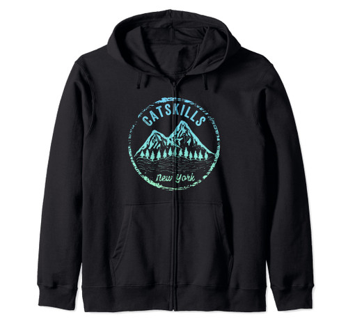 The Catskill Mountains New York Hiking Vacation Zip Hoodie