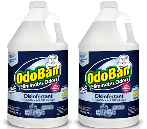 OdoBan Disinfectant Concentrate and Odor Eliminator, 2 Gallons, Night Ice Scent