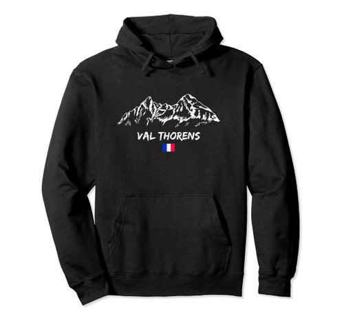 Val-Thorens Alps Mountain Panorama Ski Holiday Apres-Ski Pullover Hoodie