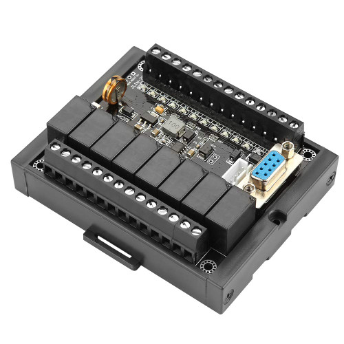 FX1N-20MR PLC Motor Controller, DC 24V PLC Regulator Controller Industrial Control Board PLC Programmable Logic Controller Shell Delay Relay Module,Industrial Computer