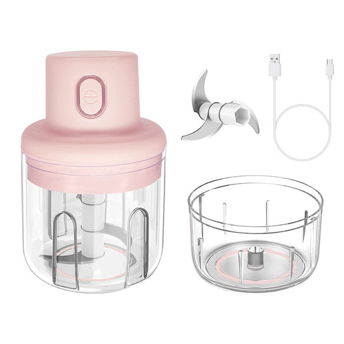 CJCSM Electric Garlic Chopper, Wireless Mini Food Processor Portable Blender Mincer for Chop Onion Ginger Vegetable Pepper Spice Meat, Baby Food CJCSM Electric Garlic Chopper, Wireless Mini Food Processor Portable Blender Mincer for Chop Onion Ginger Vegetable Pepper Spice Meat, Baby Food