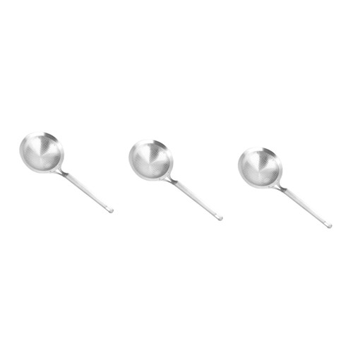 Zerodeko 3 Pcs Food Strainer Colander Handle Noodle Pasta Strainer Metal Food Strainer Kitchen Stainless Steel Strainers Spaghetti Strainer Spoon Noodle Strainer Filter Thicken Dumplings