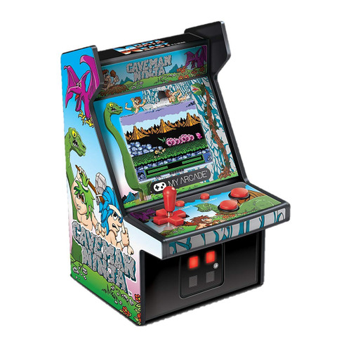 My Arcade Micro Player Mini Arcade Machine: Caveman Ninja Video Game, Fully Playable, 6.75 Inch Collectible, Color Display, Speaker, Volume Buttons, Headphone Jack, Battery or Micro USB Powered My Arcade Micro Player Mini Arcade Machine: Caveman Ninja Video Game, Fully Playable, 6.75 Inch Collectible, Color Display, Speaker, Volume Buttons, Headphone Jack, Battery or Micro USB Powered