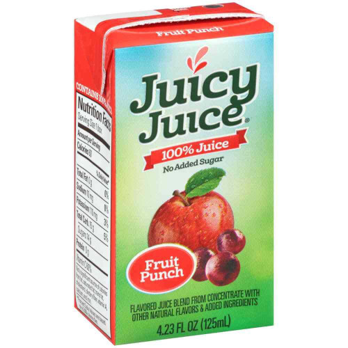 Juicy Juice - 100 Percent Fruit Punch, 4. 23 Fluid Ounce - 40 per case.