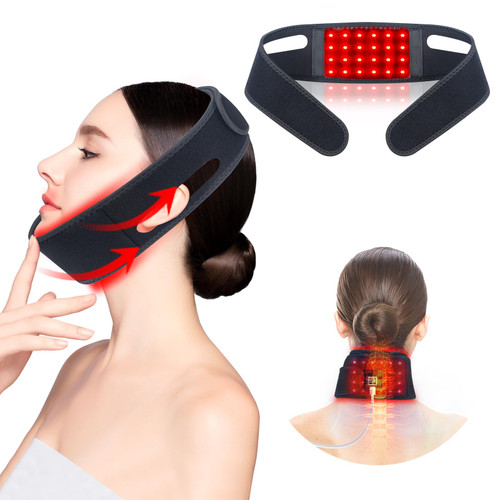 Rikimxin Red Light Therapy for Neck, 660nm Red Light and 850nm Near Infrared Light Therapy Belt for Chin Neck Face Hand Wrist Pain Relief with Timer Wearable Red Light Therapy Pad Mat Wrap Chin Strap Rikimxin Red Light Therapy for Neck, 660nm Red Light and 850nm Near Infrared Light Therapy Belt for Chin Neck Face Hand Wrist Pain Relief with Timer Wearable Red Light Therapy Pad Mat Wrap Chin Strap