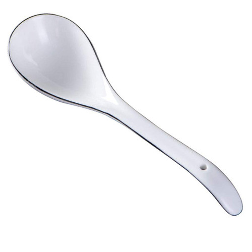 Tablespoons Long Handle Ladle Soup Soup Porridge Spoon Household Ceramic Spoon Serving Spoon (Color : 2 pack, Size : S size)