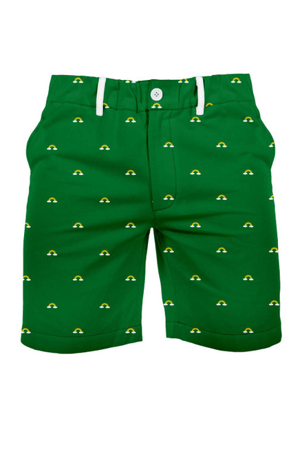 Men's St. Patrick's Day Lucky Rainbow Shorts - St. Paddy's Shorts for Men: Small
