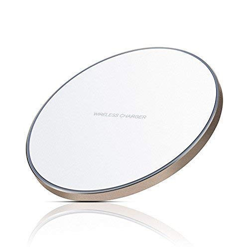 EYMEN Wireless Charger, Qi Certified Wireless Charging Pad, Stand Compatible with iPhone Xs MAX/XR/XS/X/8/8 Plus, for Galaxy Note 9/S9/S9 Plus/Note 8/S8, 5W All Qi-Enabled Phones(No AC Adapter)