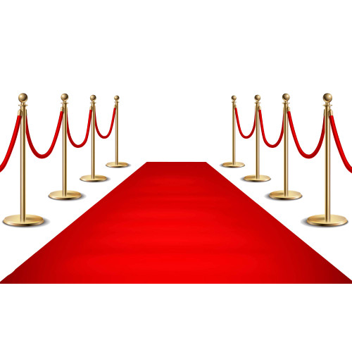 Shots O' Clock Red Carpet Floor Runner 15ft Hollywood Party Decoration Fabric 70 GSM (50FT)