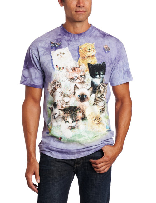 The Mountain 10 Kittens Adult T-Shirt, Purple, Small The Mountain 10 Kittens Adult T-Shirt, Purple, Small