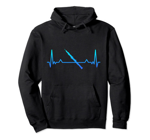 Oboe Marching Band Heartbeat Mom Gift Pullover Hoodie
