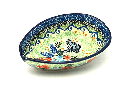 Polish Pottery Spoon Rest - Unikat Signature - U4600