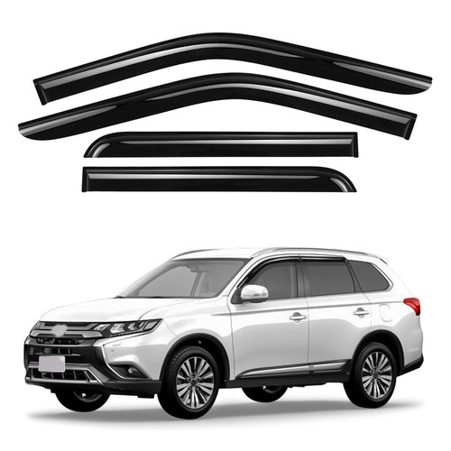 Gldifa Window Visor Compatible with Mitsubishi Outlander 2011-2020 Sun/Rain Guards Wind Deflector Smoke 4pcs