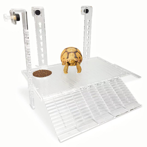 Binano Screwless Installation Turtle Basking Platform Hanging Turtle Ramp for Turtle Tank Aquarium (Medium)