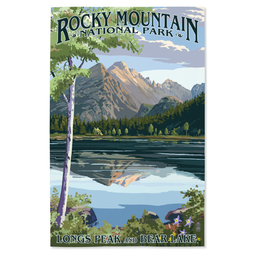 Lantern Press 16x24 Inch Giclee Art Print Wall Decor, Rocky Mountain National Park, Colorado, Longs Peak and Bear Lake Summer Lantern Press 16x24 Inch Giclee Art Print Wall Decor, Rocky Mountain National Park, Colorado, Longs Peak and Bear Lake Summer