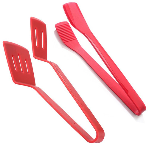 Bafnsiji Silicone Steak Clamp, Multifunctional Silicone Food Cooking Tongs, Fish Spatula Cooking Tongs, Silicone Fish Spatulas, Kitchens Tongs,B