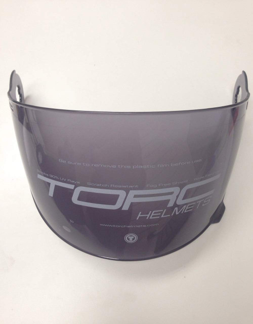TORC T1SLDLS:OS Unisex-Adult Full Face Helmet Shield (Light Smoke, One Size)