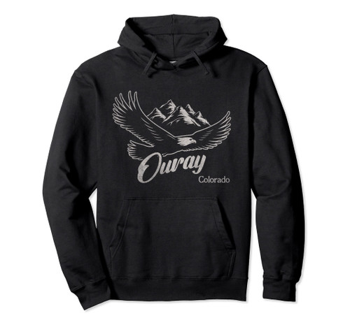 Vintage Ouray Colorado Mountains Eagle Pullover Hoodie Vintage Ouray Colorado Mountains Eagle Pullover Hoodie