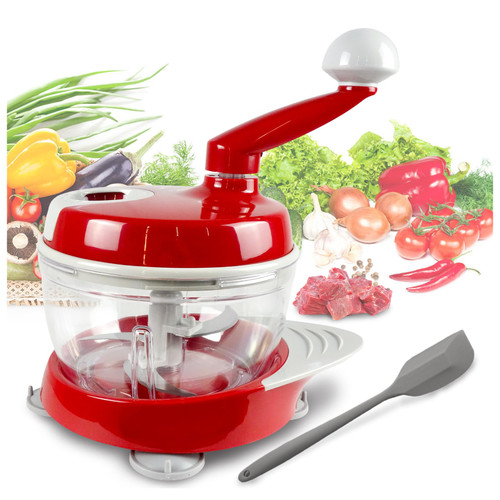 Manual Food Processor,Hand Powered Crank Food Processor Chopper,Food Vegetable Onions Chopper Processor Blender Mixer,for Vegetables Meat Fruits Onions Manual Food Processor,Hand Powered Crank Food Processor Chopper,Food Vegetable Onions Chopper Processor Blender Mixer,for Vegetables Meat Fruits Onions