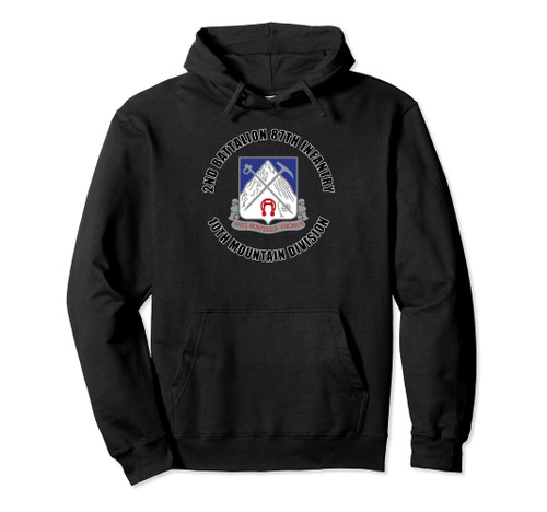 2nd Battalion 87th Infantry 10th Mountain Division Veteran Pullover Hoodie