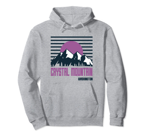 Crystal Mountain Mountains Washington Hiking Outdoors Pullover Hoodie