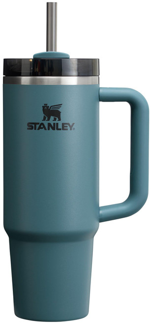Stanley Quencher H2.0 FlowState Stainless Steel Vacuum Insulated Tumbler with Lid and Straw for Water, Iced Tea or Coffee, Smoothie and More, Blue Spruce, 30oz