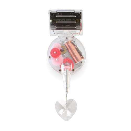 Kikkerland Solar-Powered Heart Rainbow Maker with Crystal, Multicolor, 1 EA, One Size