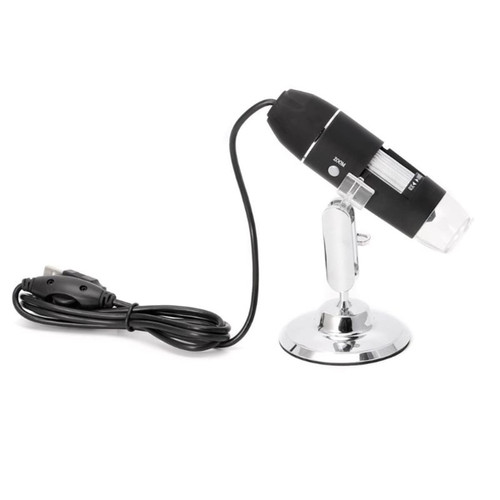 XuuSHA Microscope Accessories kit Slide Preparation camer 1600X USB Digital Microscope Camera 8LED Magnifier with Hold Stand Microscope Accessories