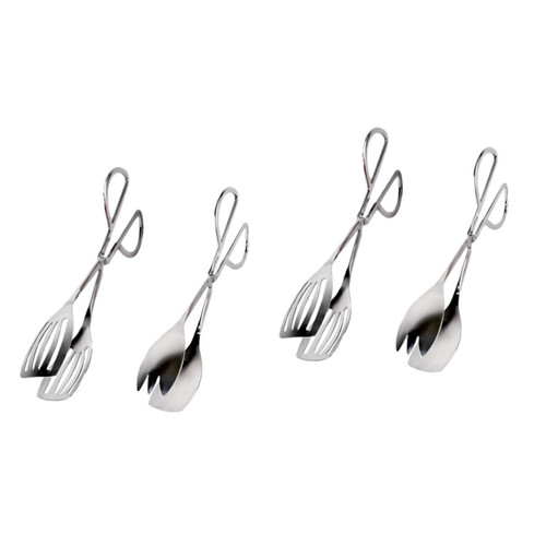 VOSAREA Buffet Supplies Bread Clips 4 Pcs Scissors Bread Clip Bread Tong Food Clip Buffet Clip Kitchen Tong Cake Tong Cake Bread Clip Salad Food Serving Tong