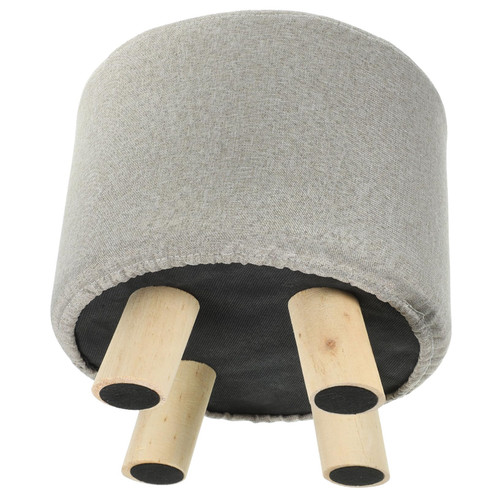 MUCKLILY Modern Stool Small Stools Wooden Stool for Home Entryway Stool Solid Wood Stool Decorative Stools Cute Step Stool Cute Stool Footstool Low Stool Dwarf Toddler Cloth Round