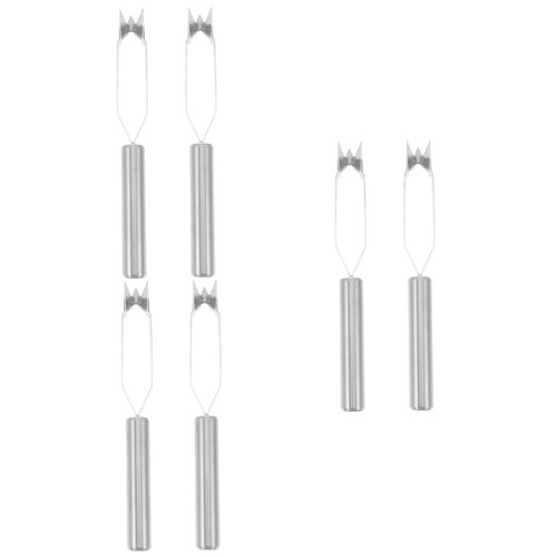 DOITOOL 6 Pcs Pineapple Stainless Steel Peeler Stainless Peeler Multi-functional Kitchen Gadget Durable Pineapple Cutter Vegetable Peeler Vegetable Cutter Pineapple Peeler Tool Fruit