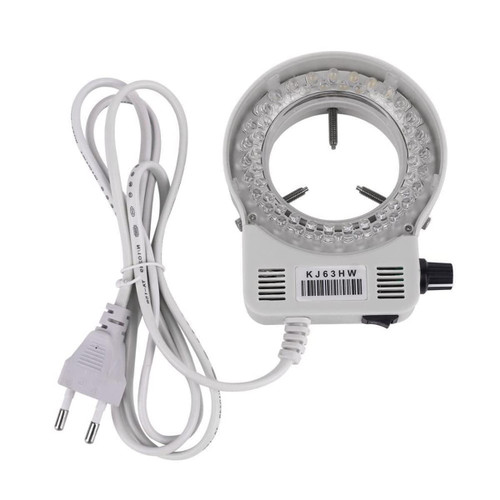 XMSH Microscope Accessories Kit for Adult 60 LED Stereo Microscope Illuminator, Adjustable Microscope Ring Light Accessory
