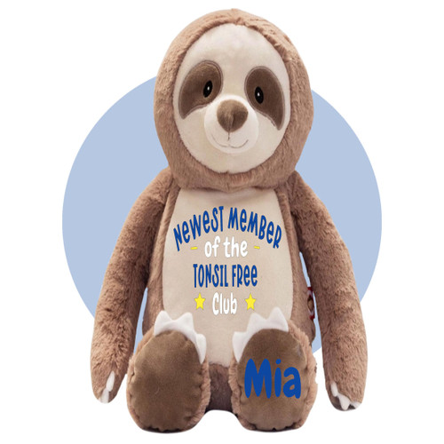 Tonsils Out Gift for Children - Personalized Gifts for Tonsillectomy - Tonsillectomy Recovery Kids - Face Heating Pad - Get Well Soon Gift for Kids After Tonsil Surgery by Kikilishop (Sloth)