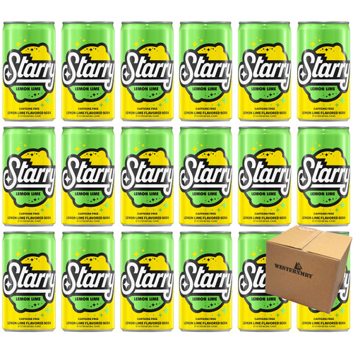 Starry Lemon Lime Soda 7.5 Fl Oz 24 Cans (Regular)