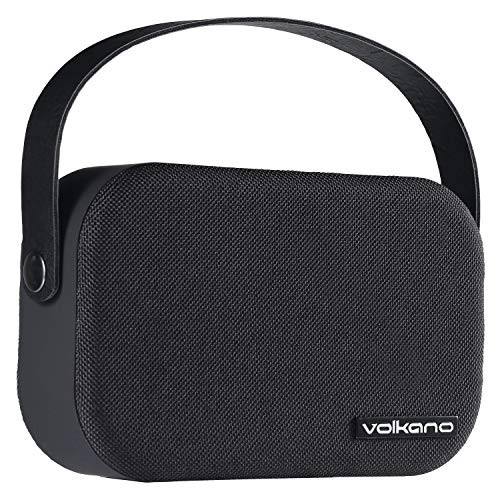 Volkano Fabric Series Bluetooth Speaker with Fabric Trim - Black