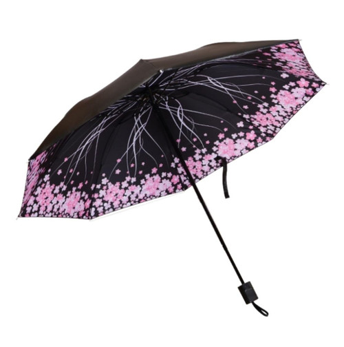 REEKOS Windproof Umbrella Strong Umbrellas Umbrella Folding Sun Umbrella Sunscreen UV Protection Female Compact Portable Sunshade Rainy Dual-use Umbrellas for Rain (Color : G, Size : 27 * 5cm)