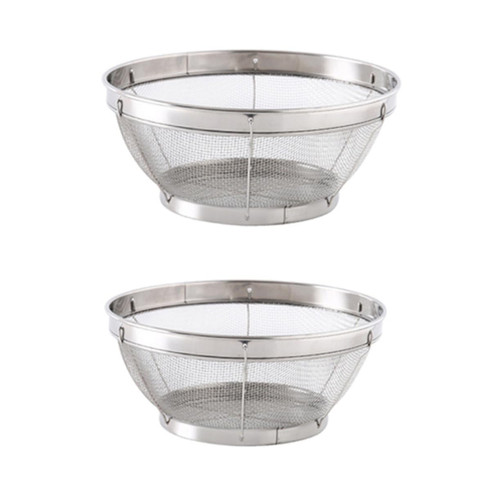 MAGICLULU 8 Pcs Stainless Steel Drain Basket Containers Wash Strainer Colander Small Strainer Drainer Basket Food Strainers Sieve Draining Basket Fine Mesh Basket Rice Washing Basket Fruit