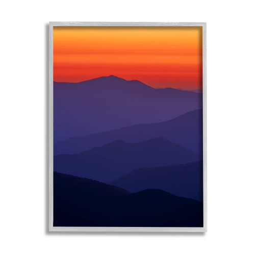 Stupell Industries Bold Mountain Sunrise Sky Framed Giclee Art, Design by Rick Berk