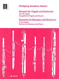 Wolfgang Amadeus Mozart: Concerto for bassoon and piano K. 191 (186e)