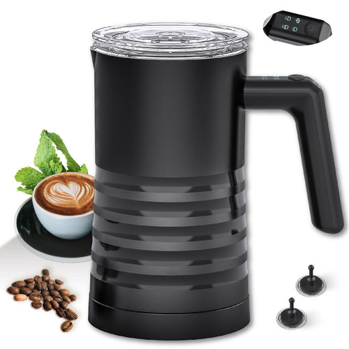 Milk Frother and Steamer 4-in-1, Milk Steamer 11.8oz/350ml Electric Milk Frother Automatic Hot and Cold Foam Maker and Milk Warmer for Coffee, Latte, Cappuccino, Macchiato, Hot Chocolate Milk Frother and Steamer 4-in-1, Milk Steamer 11.8oz/350ml Electric Milk Frother Automatic Hot and Cold Foam Maker and Milk Warmer for Coffee, Latte, Cappuccino, Macchiato, Hot Chocolate