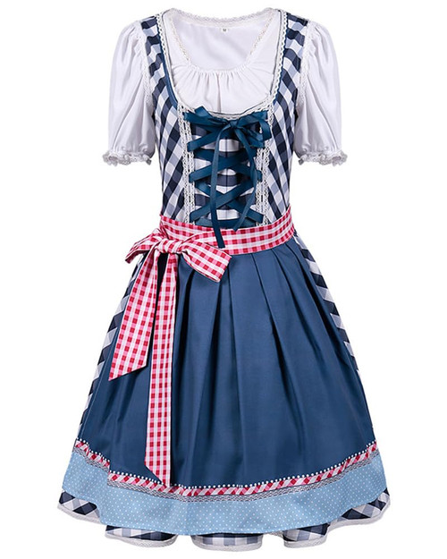 MEOWCOS Women's German Dirndl Dress 3 Pcs Oktoberfest Costumes Bavarian Dirndl Dresses MEOWCOS Women's German Dirndl Dress 3 Pcs Oktoberfest Costumes Bavarian Dirndl Dresses