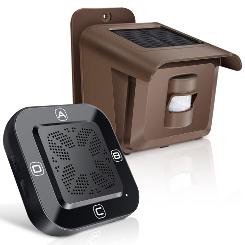 Woinnmm Driveway Alarm Solar Powered 1/2 Mile Long Range Wireless Outdoor Weatherproof-Motion Sensor&Detector,Driveway Alert System for Monitor & Protect Inside and Outside Property Woinnmm Driveway Alarm Solar Powered 1/2 Mile Long Range Wireless Outdoor Weatherproof-Motion Sensor&Detector,Driveway Alert System for Monitor & Protect Inside and Outside Property