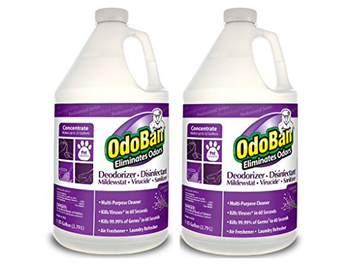 OdoBan 11162 Odor Eliminator and Disinfectant Concentrate, Lavender 2 Gallons Professional Series