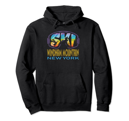 Ski Windham Mountain New York Skiing Vacation Pullover Hoodie